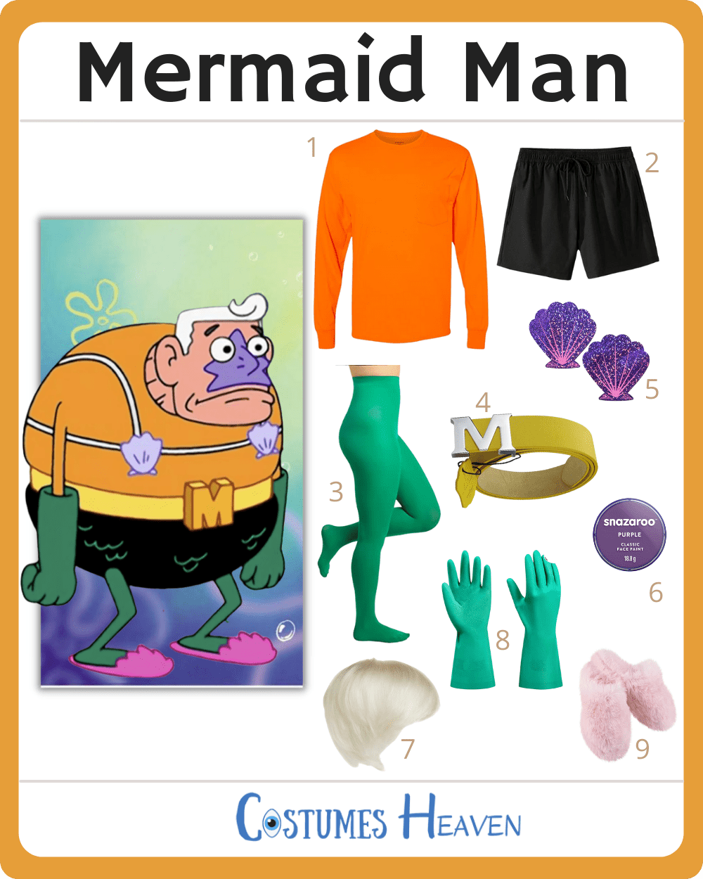 mermaid man costume