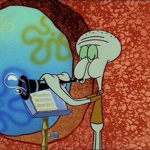 Squidward: The Cynical Clarinet Master