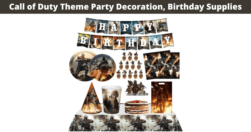 Call of Duty Theme Party Decoration, Birthday Supplies, Tableware Set