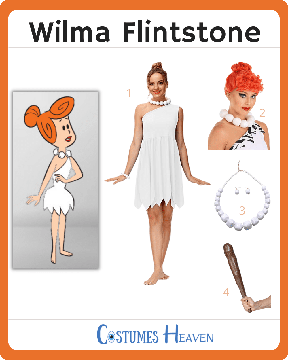 wilma flintstone costume