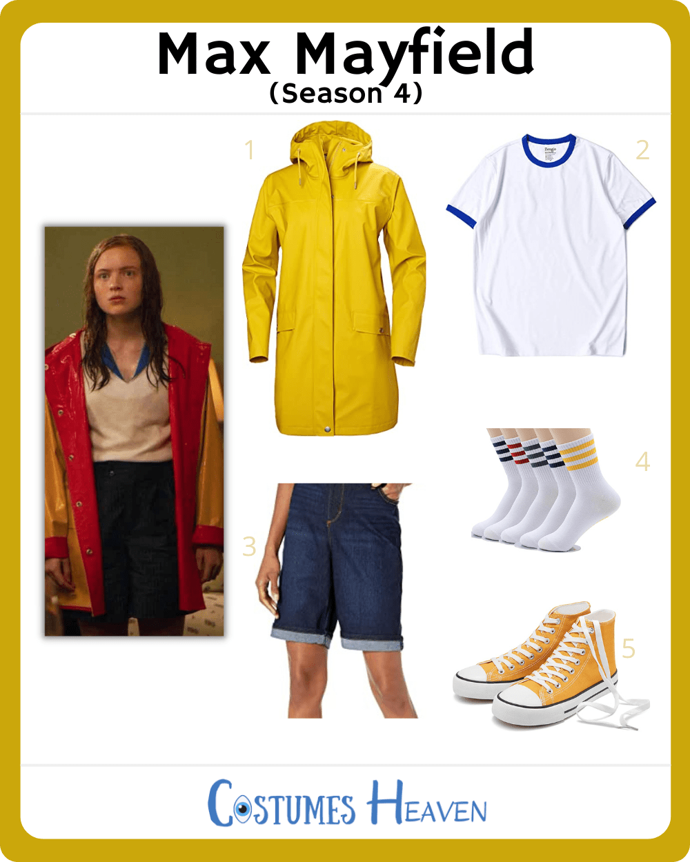 DIY Max Mayfield ( Stranger Things) Outfits Ideas [2023] For Cosplay &  Halloween