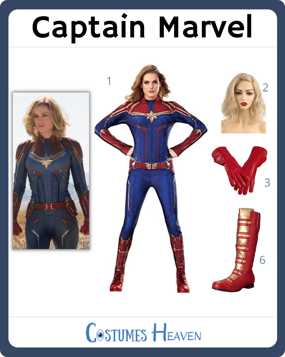 DIY Captain Marvel Costume Ideas [2023] For Cosplay & Halloween