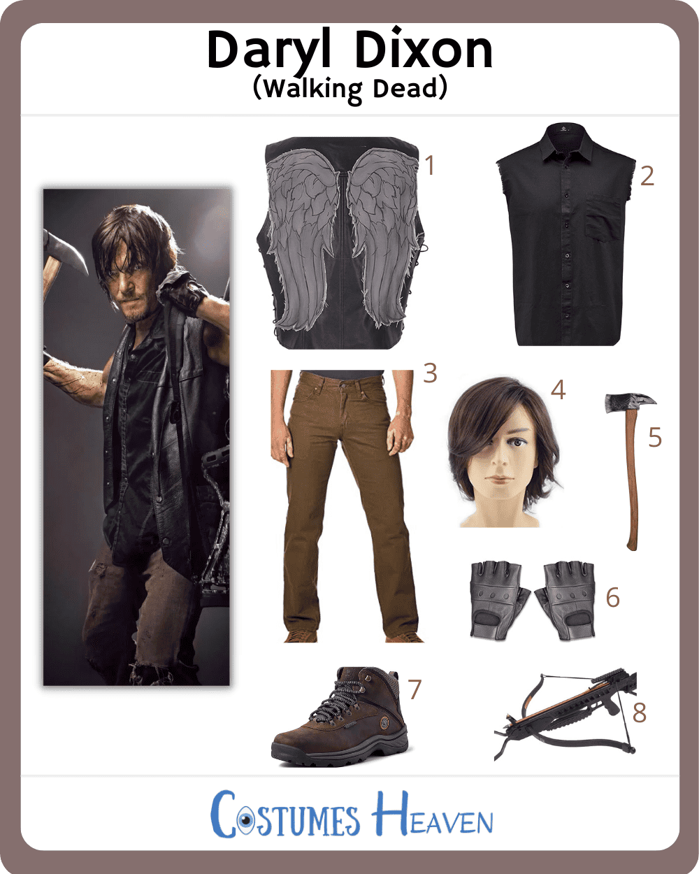 Walking Dead Daryl Dixon Costume